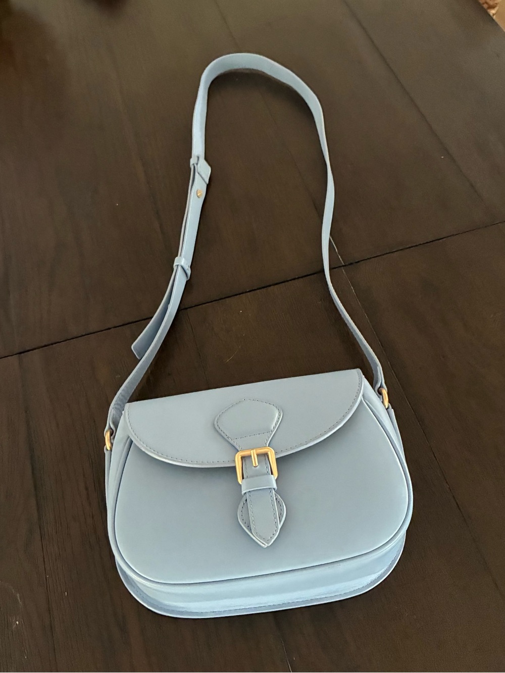 Banana Republic Pale Blue Leather Shoulder Bag